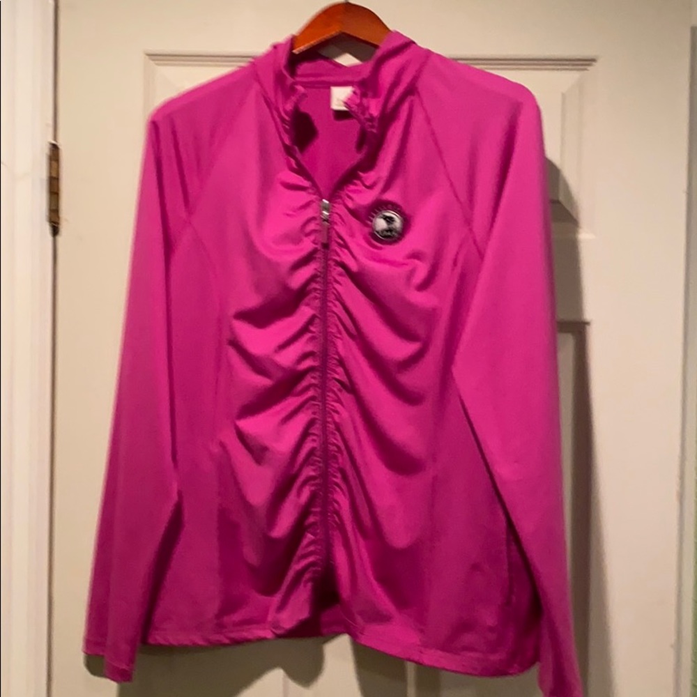 Pebble Beach Zip Up light golf Jacket  WMS SZ XL